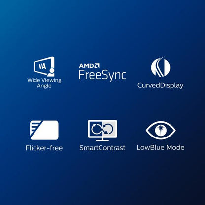 PHILIPS MONITOR 31,5 LED VA 16:9 FHD 4MS 250 CDM, VGA/DP/HDMI [322E1C]