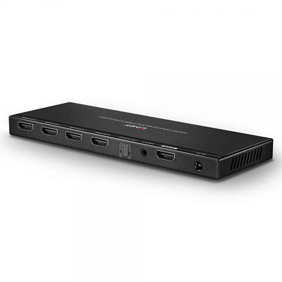 LINDY No. 38231 - Splitter HDMI 18G con Audio & Downscaling, 4 Porte [LIN-38231]