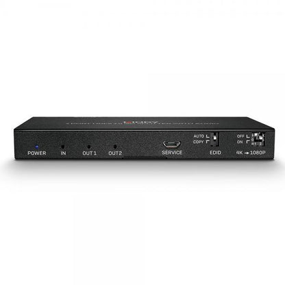 LINDY No. 38230 - Splitter HDMI 18G con Audio & Downscaling, 2 Porte [LIN-38230]