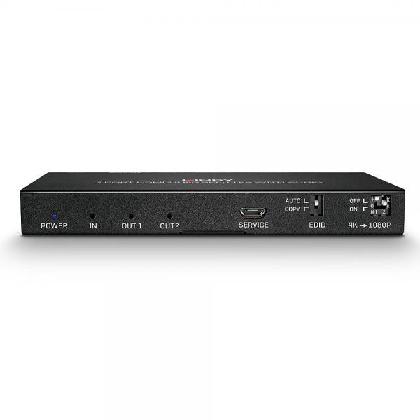 LINDY No. 38230 - Splitter HDMI 18G con Audio & Downscaling, 2 Porte [LIN-38230]