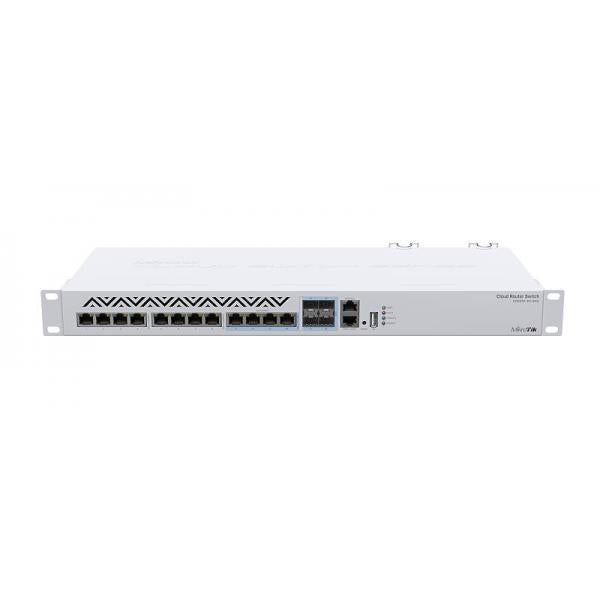 MikroTik, Cloud Router Switch 312, 4C+8XG, RM with 8 x 1G/2.5G/5G/10G RJ45 Ethernet LAN [CRS312-4C+8XG-RM]