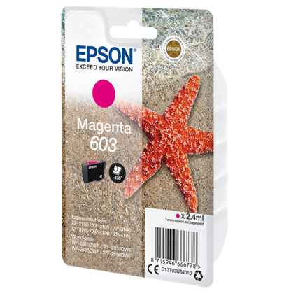 EPSON CARTUCCIA INK MAGENTA, STELLA MARINA, 603 [C13T03U34010]