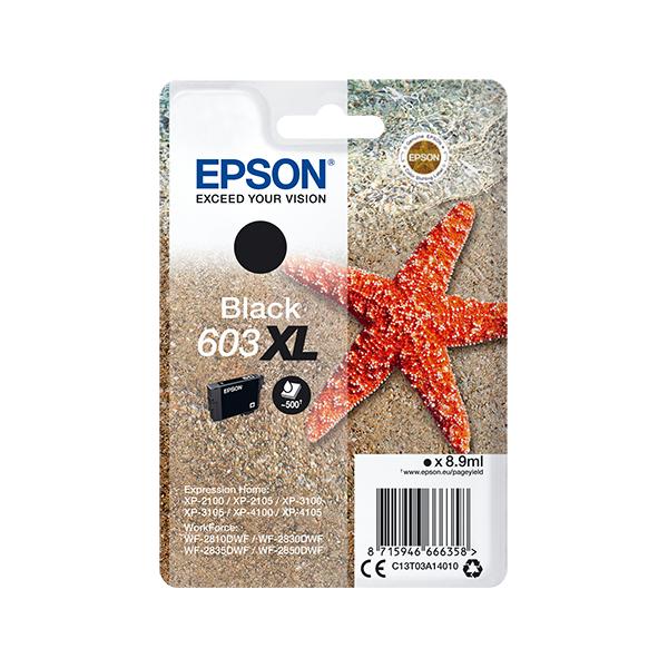 EPSON CARTUCCIA INK NERO, STELLA MARINA, 603 XL [C13T03A14010]