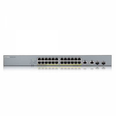 Zyxel GS1350-26HP-EU0101F switch di rete Gestito L2 Gigabit Ethernet (10/100/1000) Supporto Power over Ethernet (PoE) Grigio [GS1350-26HP-EU0101F]