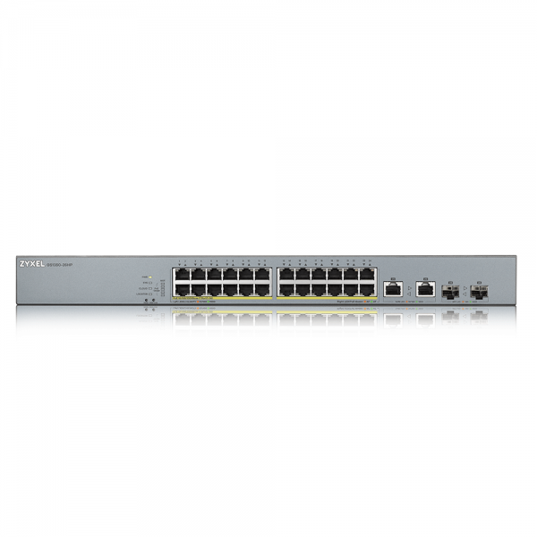 Zyxel Network switch Managed L2 Gigabit Ethernet (10/100/1000) Grey Power over Ethernet (PoE) [GS1350-26HP-EU0101F]