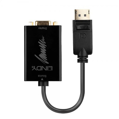 LINDY ADATTATORE CAVO DISPLAYPORT/VGA, M/F, ATTIVO, 15CM [41006]