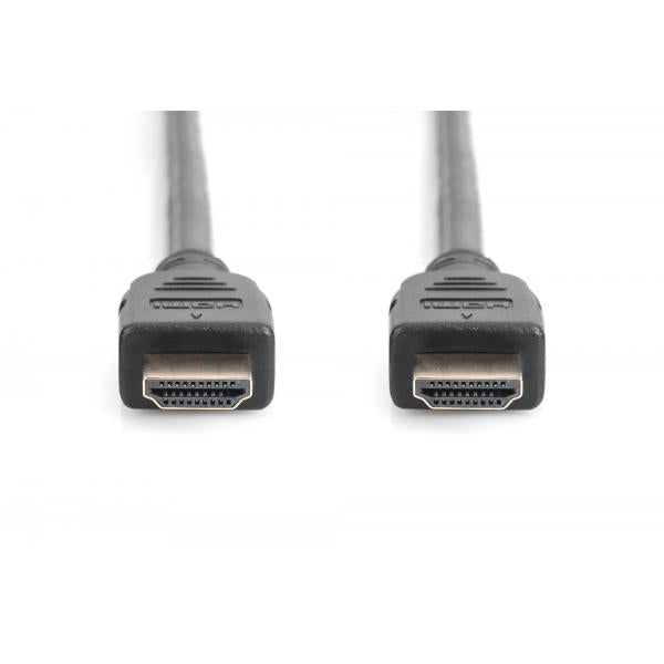 Digitus HDMI Ultra High Speed connection cablee - type A M/M - 1m - w/Ethernet - UHD 8K 60Hz - Gold - Black [AK-330124-010-S]