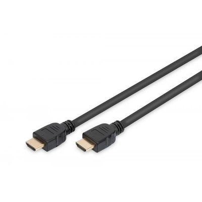 Digitus HDMI Ultra High Speed connection cablee - type A M/M - 1m - w/Ethernet - UHD 8K 60Hz - Gold - Black [AK-330124-010-S]