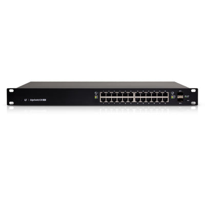 Ubiquiti - ES-24-250W - EdgeSwitch PoE Layer2/3 with (24) RJ45 ports, (2) SFP ports, and a 250W power supply [ES-24-250WEU]