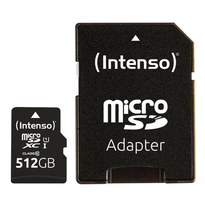 INTENSO MEMORY CARD MICRO SD 512GB UHS-I PREMIUM Up to 90 Mb/s [3423493]