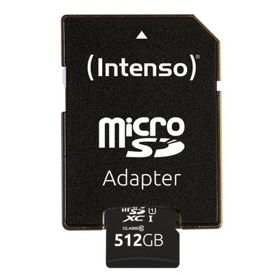 INTENSO MEMORY CARD MICRO SD 512GB UHS-I PREMIUM Up to 90 Mb/s [3423493]