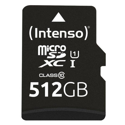 INTENSO MEMORY CARD MICRO SD 512GB UHS-I PREMIUM Up to 90 Mb/s [3423493]