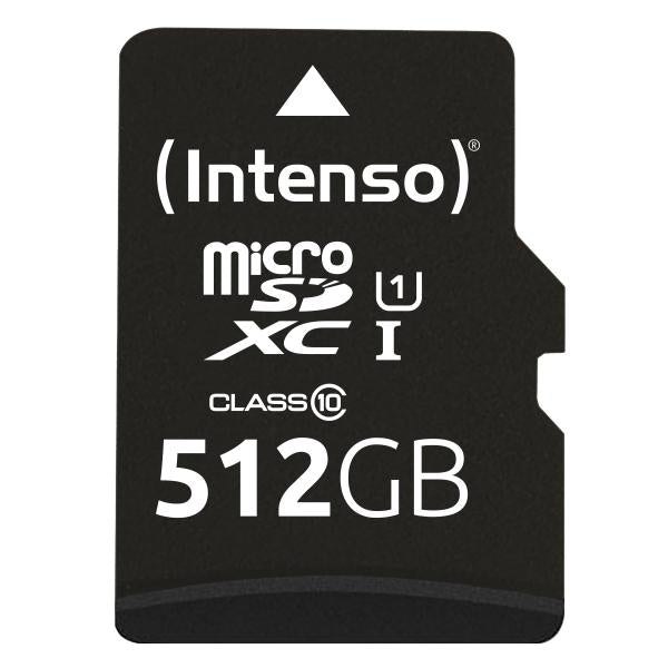 INTENSO MEMORY CARD MICRO SD 512GB UHS-I PREMIUM Up to 90 Mb/s [3423493]