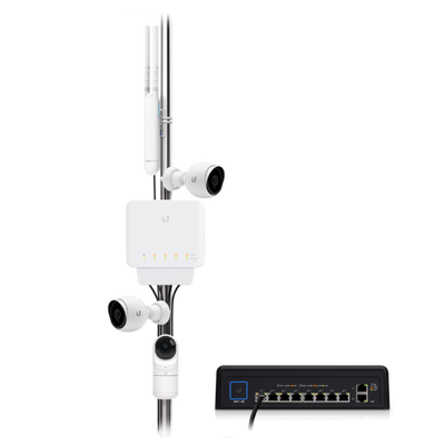 Ubiquiti - USW-Flex - UniFi 5 Port Layer 2 switch with 4 GbE PoE+ports, 1 GbE PoE++ input port for power, 46W total PoE availability [USW-FLEX]