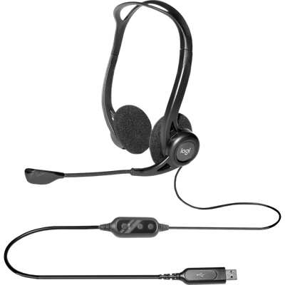 LOGITECH CUFFIE CON MICROFONO PC 960, USB [981-000100]