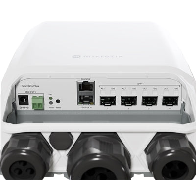 Mikrotik FiberBox Plus Gestito Gigabit Ethernet (10/100/1000) Supporto Power over Ethernet (PoE) Bianco [CRS305-1G-4S+OUT]