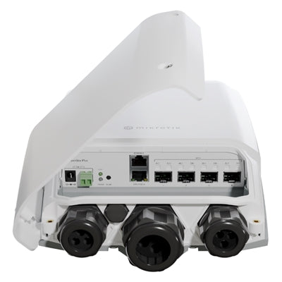 Mikrotik FiberBox Plus Gestito Gigabit Ethernet (10/100/1000) Supporto Power over Ethernet (PoE) Bianco [CRS305-1G-4S+OUT]