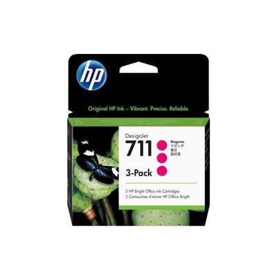 Hp 711 Ink Cartridge Magenta standard capacity 3-pack [CZ135A]