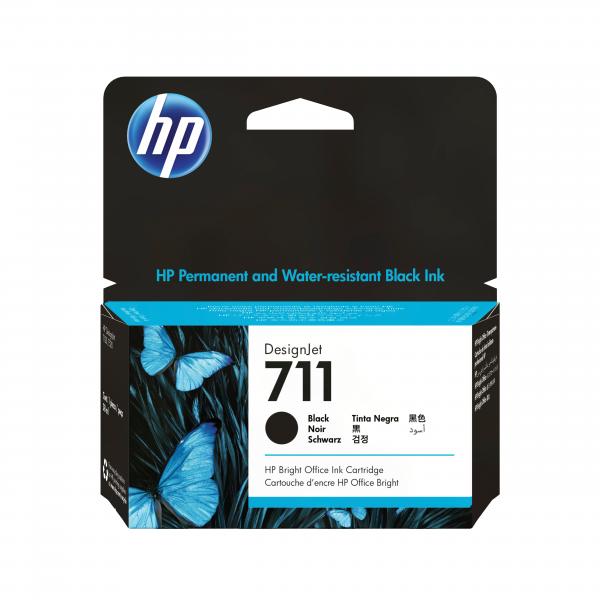 HP CART INK NERO PER PLOTTER T120 - T520 N.711 [CZ129A]