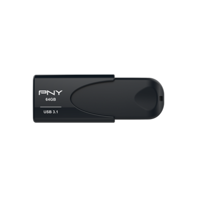 PNY Attaché 4 unità flash USB 64 GB USB tipo A 3.2 Gen 1 (3.1 Gen 1) Nero [FD64GATT431KK-EF]
