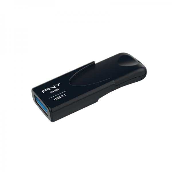 PNY Attaché 4 unità flash USB 64 GB USB tipo A 3.2 Gen 1 (3.1 Gen 1) Nero [FD64GATT431KK-EF]