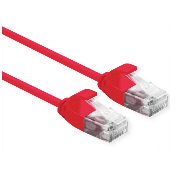 ROLINE CAVO DI RETE UTP DATA CENTER PATCH CORD CAT.6A (CLASSE EA) LSOH SLIM 2 M ROSSO [21.15.3915]