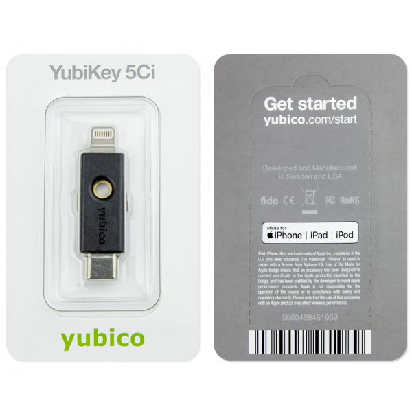 Yubico YubiKey 5Ci - Black - USB-C - Lightning [5060408461969]