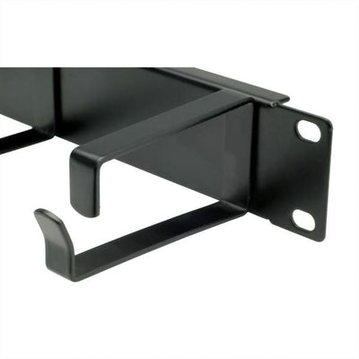 VALUE 19" 1UH GESTIONE CAVI, G - TYPE, 5 GANCI, NERO [26.99.0310]