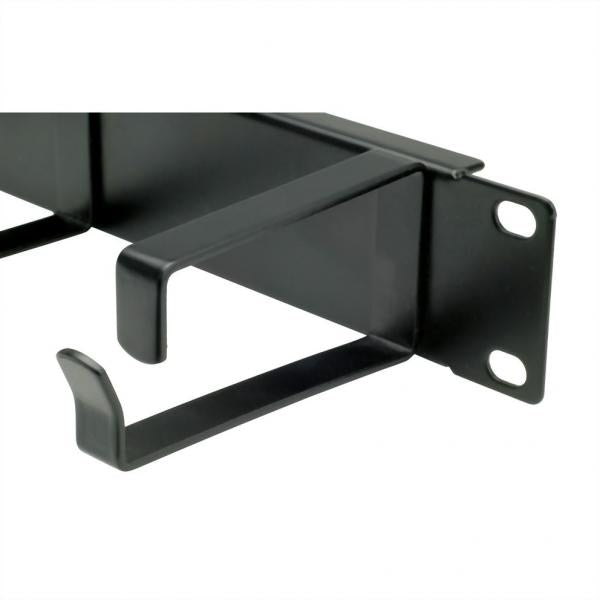 VALUE 19" 1UH GESTIONE CAVI, G - TYPE, 5 GANCI, NERO [26.99.0310]