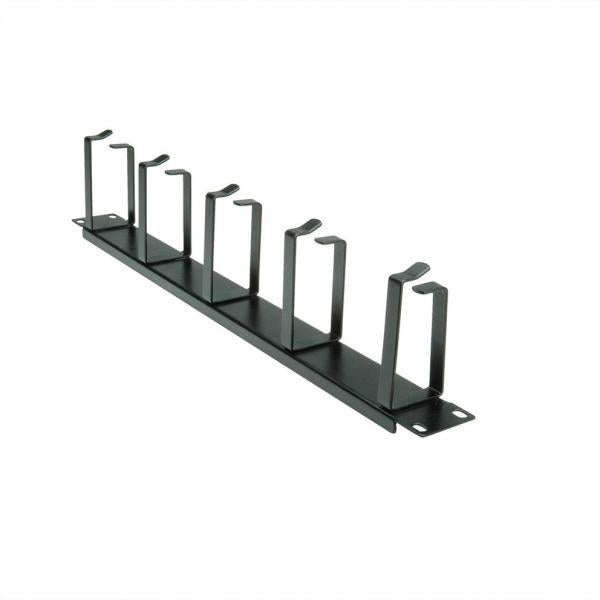 VALUE 19" 1UH GESTIONE CAVI, G - TYPE, 5 GANCI, NERO [26.99.0310]