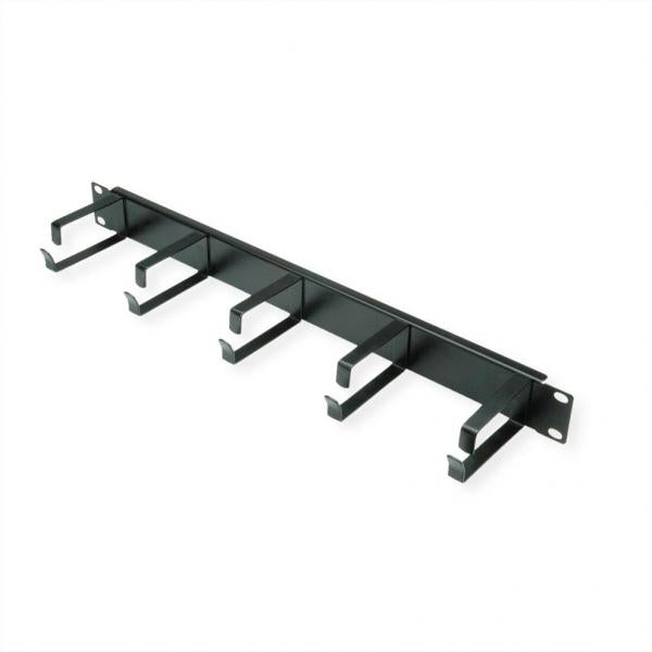 VALUE 19" 1UH GESTIONE CAVI, G - TYPE, 5 GANCI, NERO [26.99.0310]