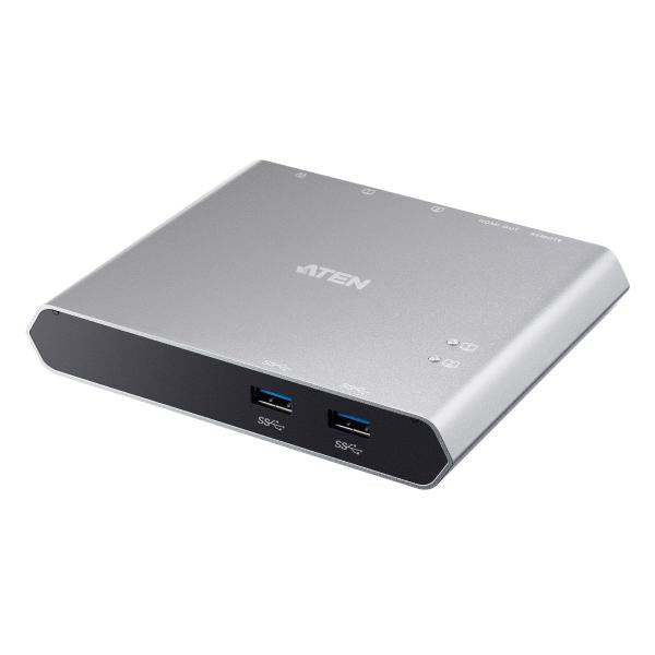 Aten Switch dock USB-C Gen 1 a 2 porte con pass-through dell'alimentazione [US3310-AT]