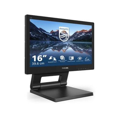 PHILIPS MONITOR TOUCH 15,6 1366x768, IP54, 1O PUNTI TOCCO, VGA/DVI/DP/HDMI, MULTIMEDIALE [162B9T]