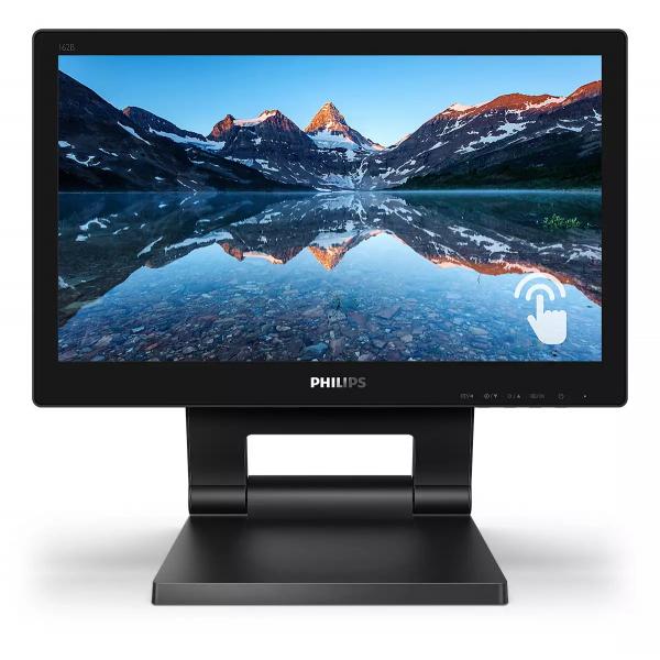 PHILIPS MONITOR TOUCH 15,6 1366x768, IP54, 1O PUNTI TOCCO, VGA/DVI/DP/HDMI, MULTIMEDIALE [162B9T]