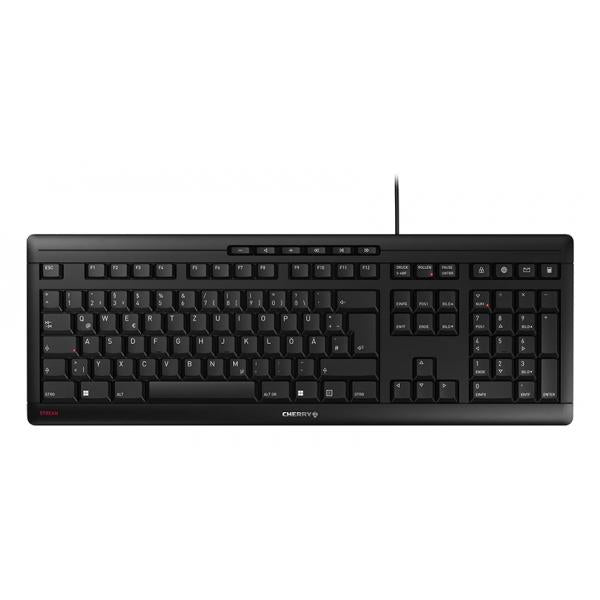 Cherry STREAM - Keyboard - Corded - QWERTZ - Black [JK-8500DE-2]