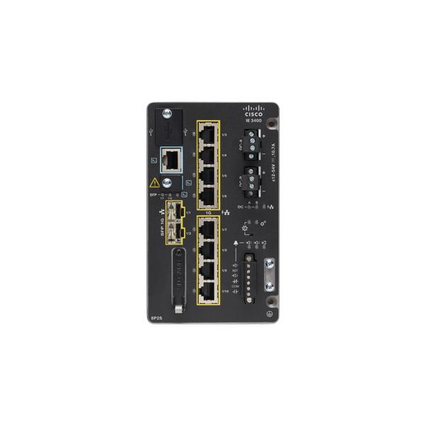 Cisco Catalyst IE3400 Gestito L2/L3 Gigabit Ethernet (10/100/1000) Supporto Power over Ethernet (PoE) Nero [IE-3400-8P2S-E]