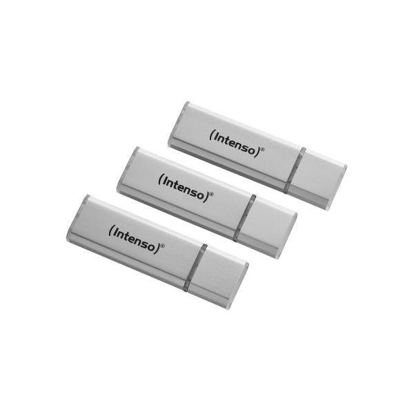 INTENSO PEN DISK ALU LINE 16GB USB 2.0 CONFEZIONE DA 3 PEZZI (SILVER) [3521473]