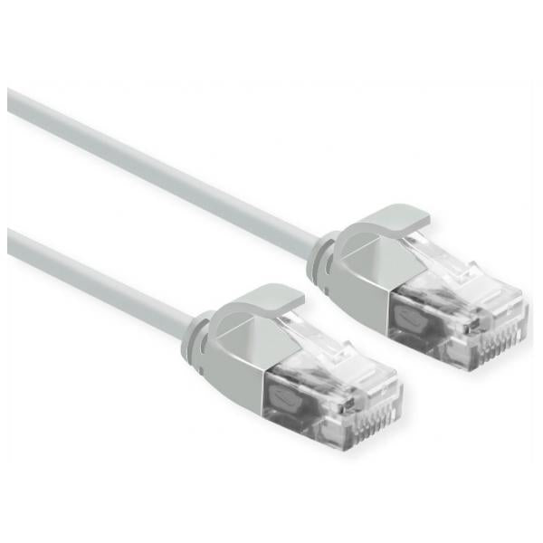 ROLINE CAVO DI RETE UTP DATA CENTER PATCHCORD CAT.6A/CLASSE EA, LSOH, SLIM, GRIGIO, 0.15M [21.15.3900]