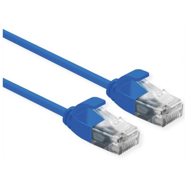 ROLINE CAVO UTP DATA CENTER PATCHCORD CAT.6A/CLASS EA, LSOH, SLIM, BLU, 0.5M [21.15.3942]