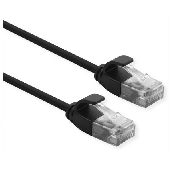 ROLINE CAVO DI RETE UTP DATA CENTER PATCH CORD CAT.6A (CLASS EA) LSOH SLIM 1.5 M NERO [21.15.3954]
