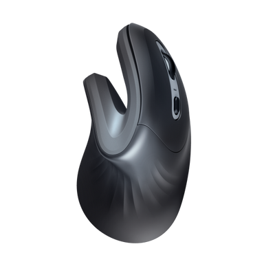 TRUST MOUSE ERGONOMICO VERTICALE WIRELESS - 1600DPI - VERRO - NERO [23507]
