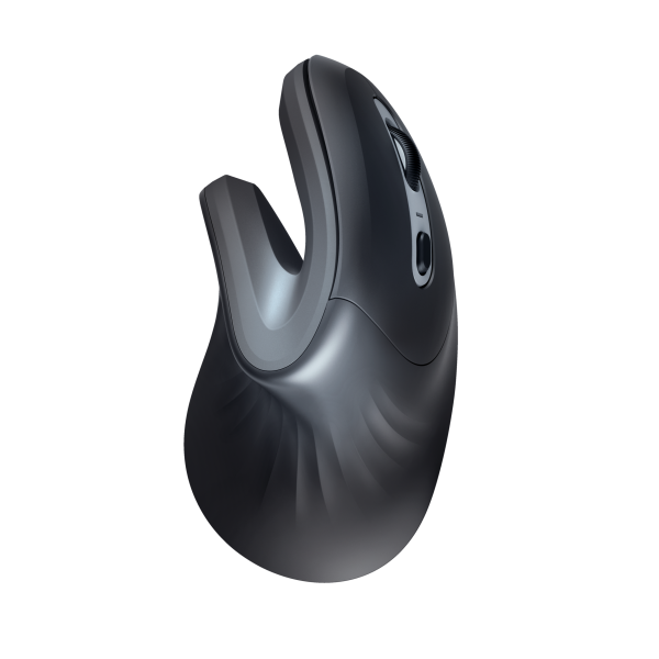 TRUST MOUSE ERGONOMICO VERTICALE WIRELESS - 1600DPI - VERRO - NERO [23507]