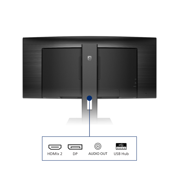 Philips B-Line - 34 inch Curved - UltraWide Quad HD LED Monitor - 3440x1440 - HAS [345B1C/00]