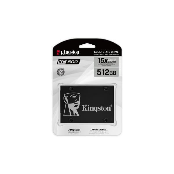 KINGSTON SSD INTERNO KC600 CRITTOGRAFATO 512GB 2.5 SATA 6GB/S [SKC600/512G]