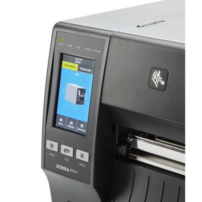 Zebra ZT411 - Thermal Transfer Industrial Label Printer - USB/Ethernet/Serial/Bluetooth - Black - 300 Dpi [ZT41143-T0E0000Z]