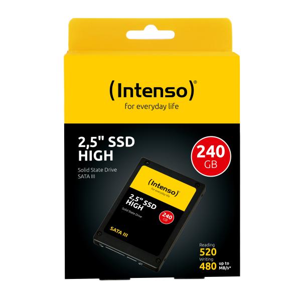 INTENSO SSD INTERNO HIGH 240GB 2,5 SATA 6GB/S R/W 520/480 [3813440]