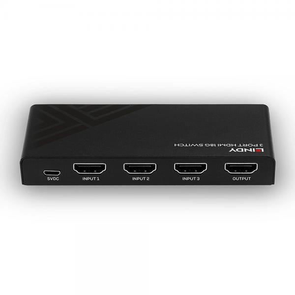 LINDY No. 38232 - Switch HDMI 18G 3 porte [LIN-38232]