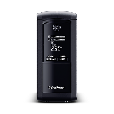 CYBER POWER UPS SIMULATED SINEWAVE VP1000ELCD LCD 850VA/425W AVR USB 3xSCH [VP1000ELCD]