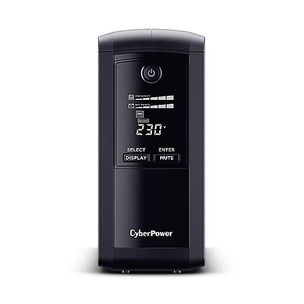 CYBER POWER UPS SIMULATED SINEWAVE VP1000ELCD LCD 850VA/425W AVR USB 3xSCH [VP1000ELCD]