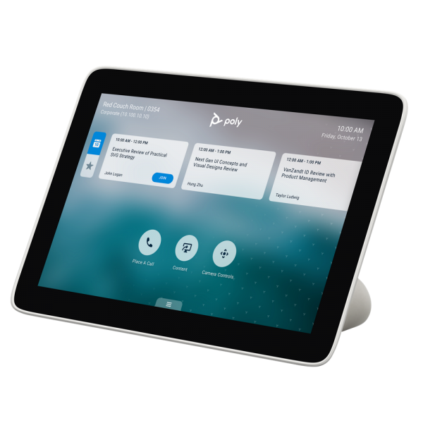 Poly VC TC8 touch control for use with Poly G7500, Studio X30 and Studio X50. Requires PoE network connection or optional external power injector (2200-66740-XXX). [2200-30760-001]